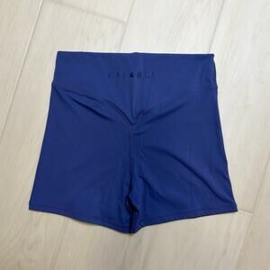 Vitality Balance Athletica Cloud Volley Biker Shorts High Waisted Blue Size M